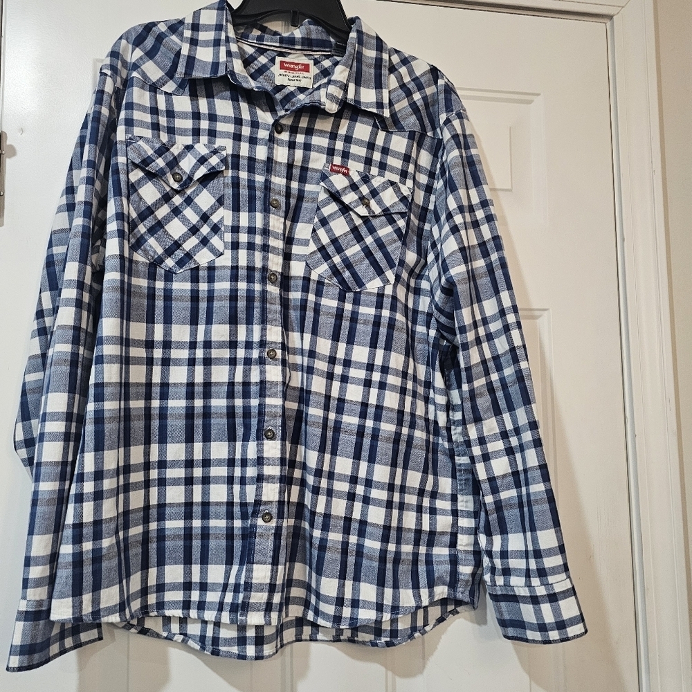 Wrangler Mens Shirt Size XL Western